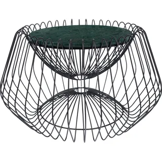Kayoom »Malibu 325, Beistelltisch mit edler Marmorplatte« 1 Stk. tlg. ø-Marmorplatte: ca. 37 cm, angesagtes Metalldesign, pflegeleicht,