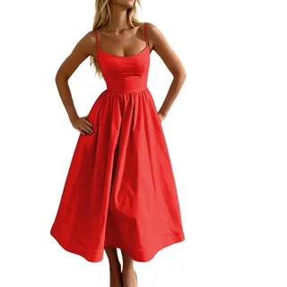 Generisch Damen Kleider, Sommerkleider Damen Leicht Und Luftig, Lässiges Blumenkleid Für Jeden Tag Leichtes Sommerkleid Mit Lockerer Passform Und Fließendem Schnitt Für Den Sommer