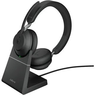 JABRA Evolve2 65 USB-A MS Teams Stereo schwarz mit Ladestation