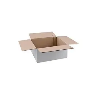 Nestler Wellpapp-Faltkartons 1-wellig weiß 27,0 x 23,0 x 11,7 cm Außenmaß, 20 St.