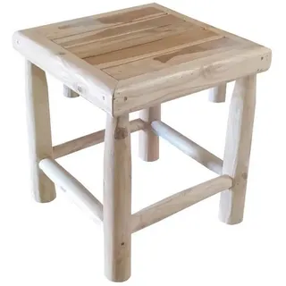 gardenson Gartenbeistelltisch 40 x 40 x 45 cm Naturfarben