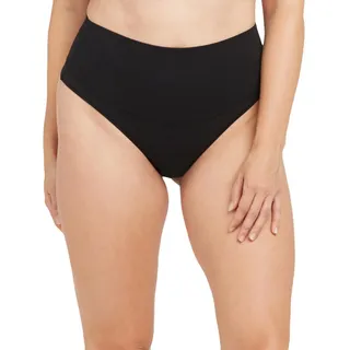 Spanx Damen Cotton Comfort Thong, Damen Unterwäsche Thongs , Very Black, M