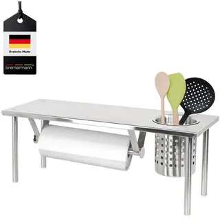 bremermann Küchenregal, silber, Edelstahl , Metall , 56x19x20 cm , Küchen, Küchenmöbel