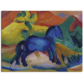 Artland Leinwandbild »Blaues Pferdchen Kinderbild. 1912.«, Tiere, (1 St.), auf Keilrahmen gespannt Artland bunt