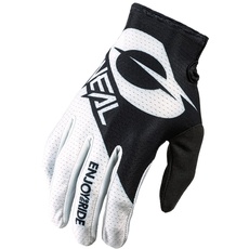 O'NEAL | Fahrrad- & Motocross-Handschuhe | MX MTB DH FR Downhill Freeride | Langlebige, Flexible Materialien, belüftete Handoberseite | Matrix Glove | Erwachsene | Schwarz Weiß | Größe M