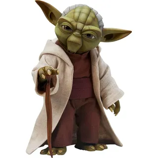 STAR WARS Sideshow Collectibles The Clone Wars Figur 1/6 Yoda 14 cm