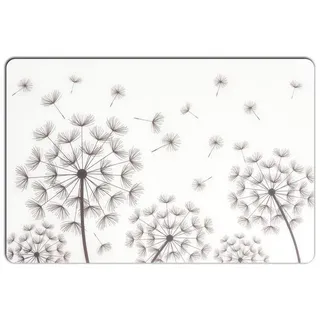 Zeller 27076 Platzset Pusteblume, Kunststoff, transparent/schwarz