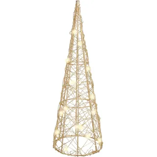 Weihnachtspyramide 30 cm LED Pyramide Weihnachten Leuchtpyramiden Weihnachtskegelbaum Weihnachtsbaum Tannenbaum Kegel beleuchtet Weihnachten Lichterkegel Weihnachtsdeko Innen Deko Beleuchtung