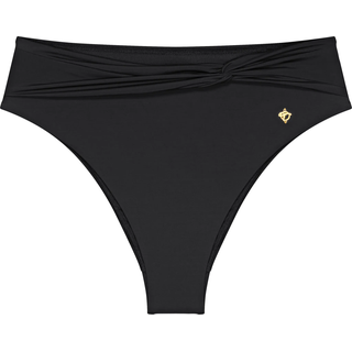 Bikini-Hose TRIUMPH "Summer Twist", Damen, Gr. 44, N-Gr, schwarz, Microfaser, Obermaterial: 84% Polyamid, 16% Elasthan, Badehosen Bikini-Hose, Raffung an der vorderen Taille, High-Waist