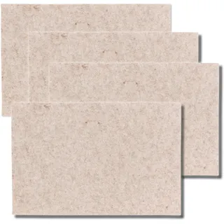 kela Tischset 4-teilig ALIA, Platzdeckchen 45 x 30 x 0,4 cm, Filz Platzsets abwaschbar, beige