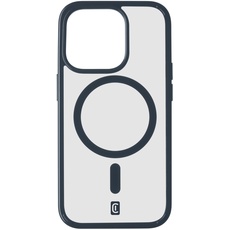 cellularline - Pop Mag - iPhone 15 Pro - Transparente Hülle mit farbigen Kanten Kompatibel mit MagSafe Ecosystem - Geschützte Kanten, Tasten und Anschlüsse - Blau