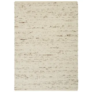 Wollteppich THEKO "Allgäu Super, handgewebt" Gr. 2, beige (natur), B:70cm H:10mm L:130cm, Wolle, Teppiche, Wollteppich, Handweb Teppich, reine Schurwolle, auch als Läufer, Kundenliebling
