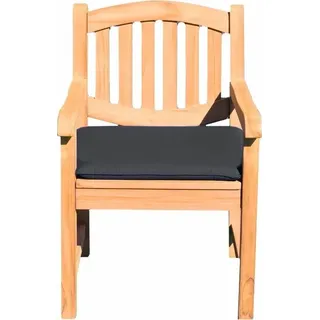 Teako Design Outdoor Sitzkissen 60x50 cm für Gartenstühle – Sitzauflagen für Stühle, Bank, Boden – Teako.de, in verschiedenen Farben (Schwarz) - Schwarz
