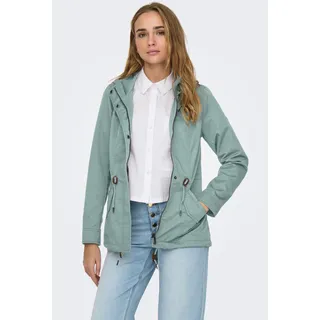 Only »ONLLORCA LIFE CANVAS PARKA CC OTW« mit Kapuze mit Kordelzug in der Taille