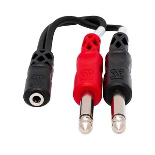 Hosa YMP-434 Stereo-Adapterkabel mini TRSF auf 2x TSF