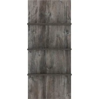 kochstation KS-Brindisi Wandregal 50 x 18 x 115 cm Braun