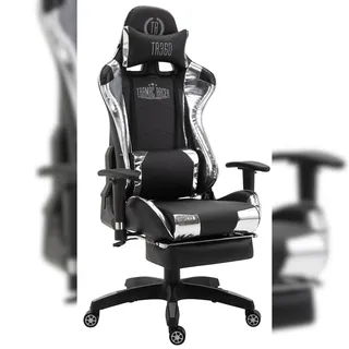 CLP Gaming Bürostuhl Kunstleder Schwarz/Weiß