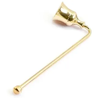 MUXSAM Kerzenlöscher Edelstahl Kerzenlöscher mit kurzem Griff Dochtlöscher Candle Snuffer Kerzenwerkzeug für Kerzen Docht Flammenlöscher Weihnachten Geschenke Dekoration,Gold