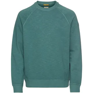 camel active Herren Sweatshirt für Herren – Regular Fit | Rundhals | Baumwolle | Atmungsaktiv Dunkelgrün, Menswear-M