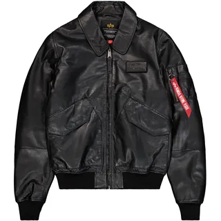 Alpha Industries CWU 45/P Lederjacke schwarz  XL