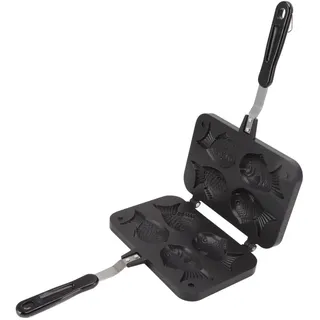 Atyhao Taiyaki-Backform, Motivbackformen, Antihaftbeschichtung, Taiyaki-Doppelbackform, Waffelbackform, Aluminiumlegierung, Medium, Antihaft