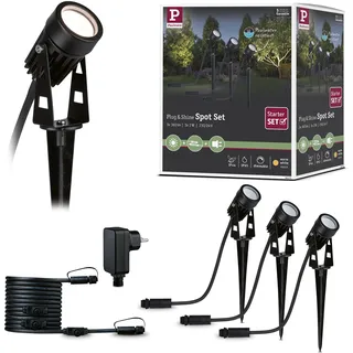 Paulmann Wegeleuchte Aluminium 21,5 cm 3er Set schwarz