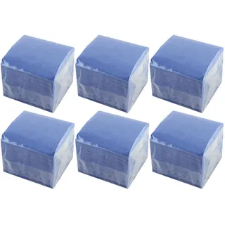 Hostelnovo - 600 Stück blaue Tischservietten - Einwegpapier - Mikropunkt - 10x10cm (gefaltet) und 20x20cm (aufgeklappt) - Ideal für Catering-Events, Bars und Partys
