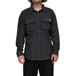 Salty Crew Swellter Polar Fleece Langarmhemd - Charcoal Heather - M