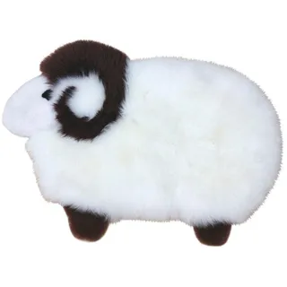 Heitmann Felle Fellteppich »Sheep«, Motivform, 40 mm Höhe, Kinderteppich, Motiv Schaf, echtes Lammfell, Kinderzimmer Heitmann Felle weiß B: 82 cm   1 St.