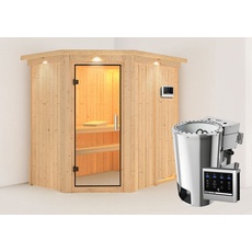 Bild Sauna Saja Eckeinstieg, 3,6 kW Bio Ofen externe Steuerung easy