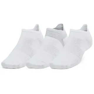 Under Armour Armourdry Run Lite Unsichtbare Socken 3 Paare - White / White / Reflective - EU 47 1/2-50 1/2