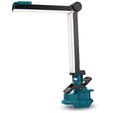 30W 2400LM LED-Arbeitsleuchte für Makita 18V Li-Ionen-Akku YEX-BUR Clip-On-Leuchte Klappleuchte Außenscheinwerfer mit USB-Ladeanschluss, Haken Große Taschenlampe für Autoreparatur, Camping, Notfall