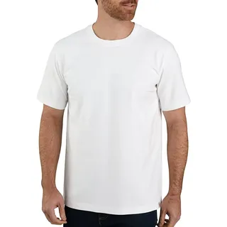CARHARTT Herren Relaxed Fit, schweres, kurzärmliges T-Shirt, Weiß, S