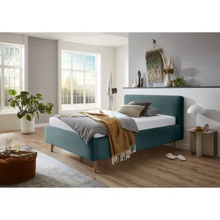 Meise Möbel meise.möbel Polsterbett »Mattis« Topseller, wahlweise mit Bettkasten, blau