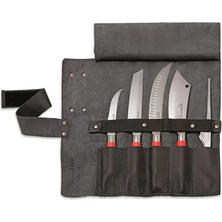 F.DICK Leder Rolltasche Red Spirit 5-tlg schwarz Messerset Messer 8176800-01 - Schwarz