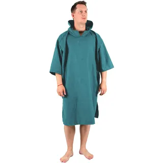 Lifeventure Kompakter Wechselnde Robe | Leichter, dehnbarer Mikrofaser-Poncho mit Kapuze für Surfen, Schwimmen, Camping