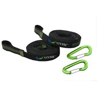 Vivere ULTS Ultra Lite Tree Straps 2 Pack, schwarz