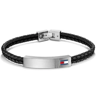 Tommy Hilfiger Armband Herren aus Leder schwarz 2701010
