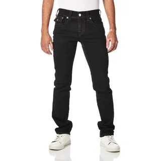 True Religion Herren Jeans 'Ricky Big T Straight Leg' mit Gesäßtaschen mit Patte