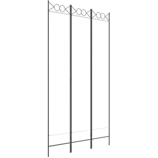 vidaXL Paravent 3-TLG. Raumtrenner Raumteiler Trennwand Umkleide Sichtschutz Spanische Wand Wohnzimmer Schlafzimmer Weiß 120x220cm Stoff