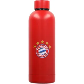 FC Bayern München | Edelstahlflasche| Trinkflasche | Rot | 0,5 Liter