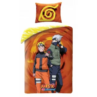 Halantex SP. z.o.o. Naruto Shippuden Anime Orange 140 x 200 cm + 70 x 90 cm