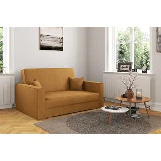 kaiser möbel Sofa, Schlaffunktion, – America stoff Poso Senffarbe - Gelb