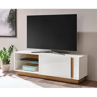 Home Affaire CLAiR Lowboard 31 138 cm Weiß Holzwerkstoff