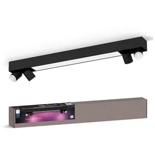 Philips Hue White & Color Ambiance Centris Deckenleuchte schwarz • 4er-Spot