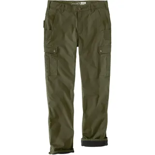 Carhartt Ripstop-Fleece, Cargohose - Dunkelgrün (G72) - W36/L36
