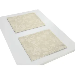 Adam Platzset »Flower Cuvée«, beige