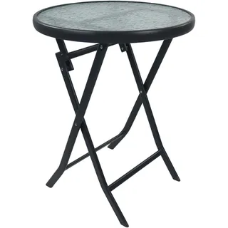 VCM Bistrotisch Ø 55 x 75 cm Rot/Schwarz