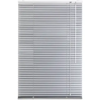 Lichtblick Jalousie Blickdicht Silber 60 cm x 160 cm (B x L) | Aluminium Jalousie, Anschraubbar