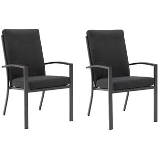 Gardissimo Boston Stapelstuhl 59 x 68 x 100 cm grau 2 St.